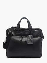 Porte Documents (main) Et Sac  Dos Foulonn Cuir Etrier Noir foulonne EFOU8122