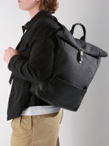 Sac à Dos Business Light 2 Compartiments Etrier Gris light ELIG8102-vue-porte