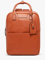 Sac à Dos Business Flandres 2 Compartiments Cuir Etrier Orange flandres EFLA8272