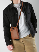 Sac Bandoulière Flandres Cuir Etrier Marron flandres EFLA728S-vue-porte