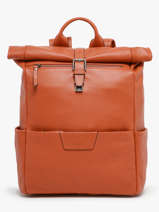 Sac à Dos Business Flandres 1 Compartiment Cuir Etrier Orange flandres EFLA8102