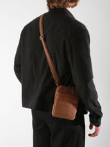Sac Bandoulière Spider Etrier Marron spider ESPI728S-vue-porte