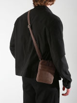 Sac Bandoulière Spider Etrier Marron spider ESPI728S-vue-porte
