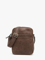 Sac Bandoulière Spider Cuir Etrier Marron spider ESPI704M