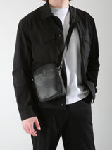 Sac Bandoulière Spider Cuir Etrier Noir spider ESPI704S-vue-porte