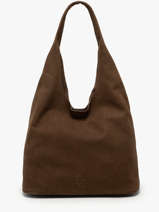 Hobo L Cavalier Nubuck Leather Etrier Brown cavalier nubuck ECAN154L