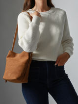 Cross Body Tas Rugzak S Cavalier Nubuck Leather Etrier Brown cavalier nubuck ECAN126S-vue-porte