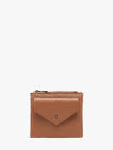 Coin Purse Madras Leather Etrier Brown madras EMAD810